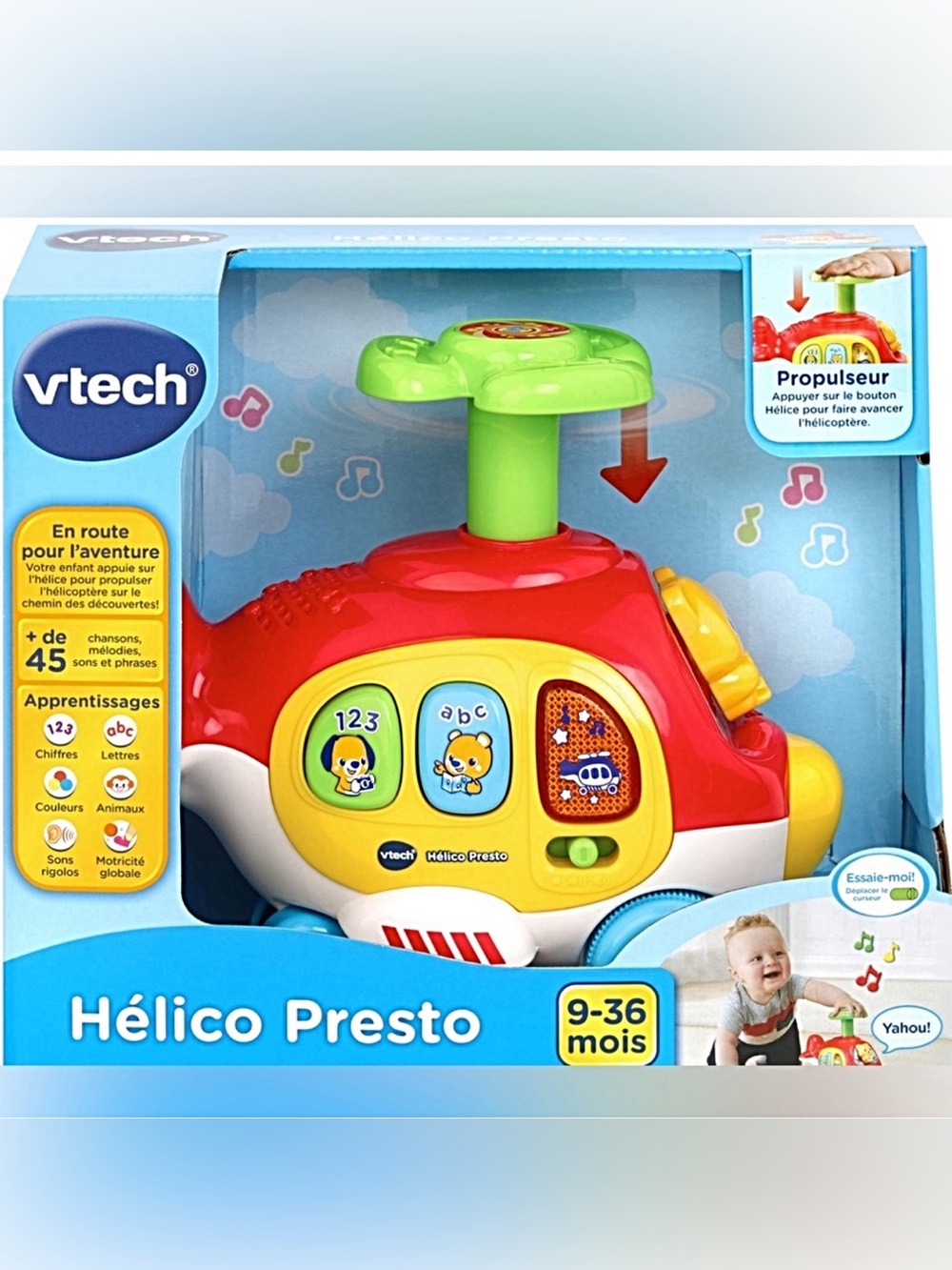🆓 Hélico Presto Interactive Toy Helicopter Spin & Go Presto (French version)